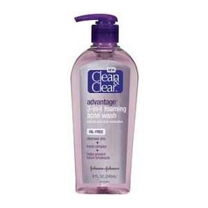  Clean & Clear 3in1 Fm Acne Wsh Size 8 OZ Beauty