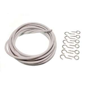  CURTAIN NET EXPANDING WIRE WHITE 3 METRE ( 3M ) WITH 6 