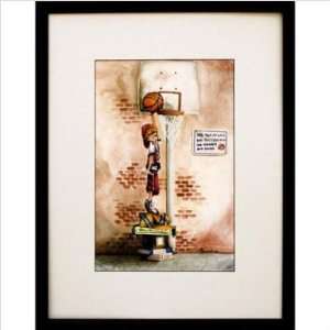  Phoenix Galleries OWP30630 Slam Dunk Framed Print