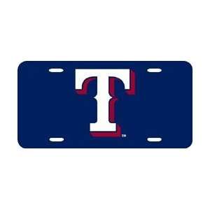  Texas Rangers Laser Cut Blue License Plate Automotive