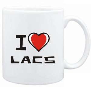  Mug White I love Lacs  Cities