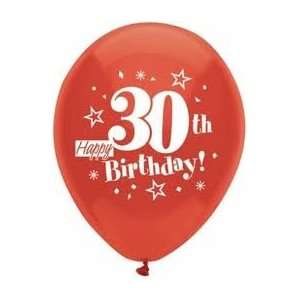 Happy 30th Birthday Balloons   Assorted Colors   Thirtieth Birthday 