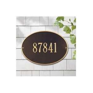  Whitehall Hawthorne Oval Standard Wall Plaque One Line 