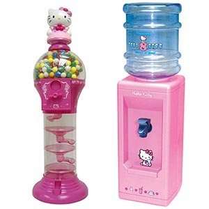  Hello Kitty Mini Water Dispenser and Gumball Machine Set 