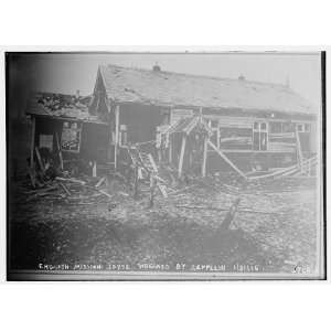   Engl. Mission house wrecked by Zeppelin, 1/31/16 1916