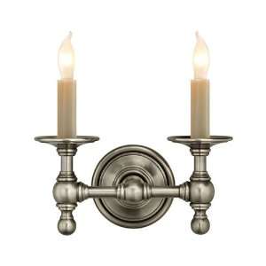   Comfort and Company SL2816AN Studio 2 Light Sconces in Antique Nickel