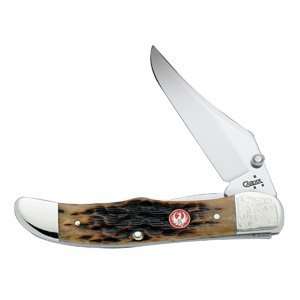  Case Cutlery Mid Folding Hunter with Ruger Burnt Honey 