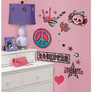  Girls Rock n Roll Peel & Stick Wall Decals Everything 