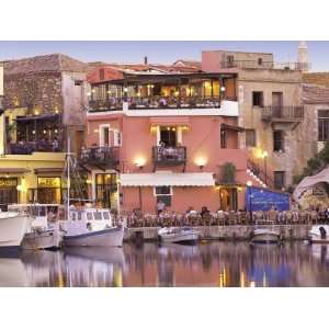  Rethymnon Old Port and Restaurants, Crete Island, Greek 