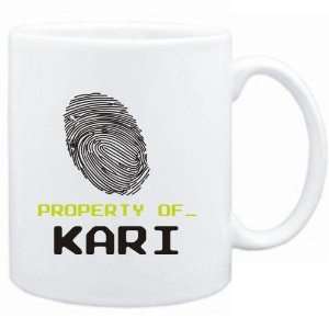  Mug White  Property of _ Kari   Fingerprint  Female 