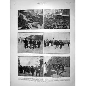   1901 Strike Marseilles Dragoons France Police Arrest