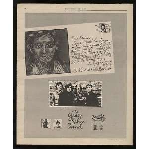  1978 Greg Kihn Band Album Promo Print Ad (Music 