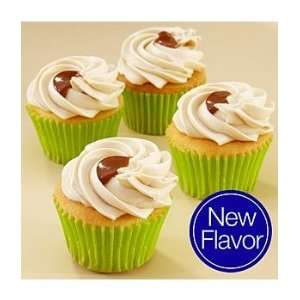 Salted Caramel Cupcakes   4 Count  Grocery & Gourmet Food