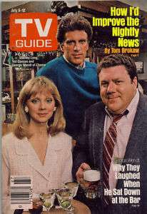 TV GUIDE JULY 6 1985 THE CAST OF CHEERS NY EDT  