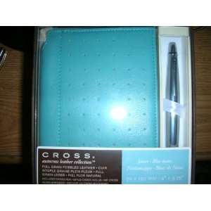 Cross Autocross Leather, Jotter, Sky Blue, Pen and Pad Included In 