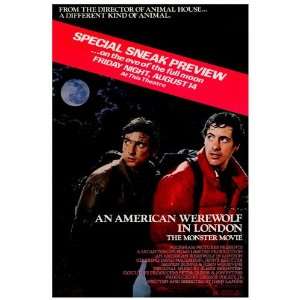 An American Werewolf in London (1981) 27 x 40 Movie Poster Style C 