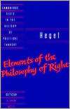 Hegel Elements of the Philosophy of Right, (0521348889), Georg 