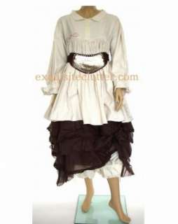 Ewa I Walla Branka Cotton Twill Tunic Dress Powder Or Grey M, L  