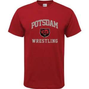   Bears Cardinal Red Youth Wrestling Arch T Shirt