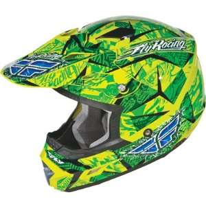 Fly Racing Trophy 2 Motocross Youth Helmet Green/Black YL 