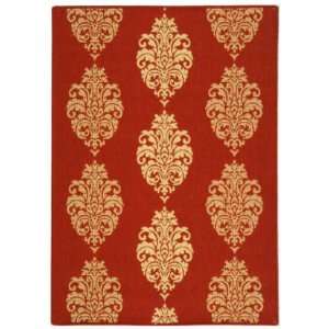  Safavieh Courtyard CY2720 3707 Red / Natural 9 2 X 12 