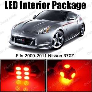  Nissan 370Z RED Interior LED Package (5 Pieces 