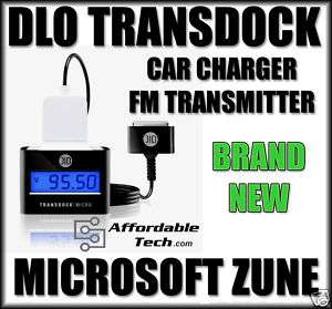   TransDock micro FM Transmitter Microsoft Zune 30GB 836258540070  