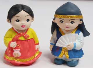 15 Korean Traditional Figure Figures Boy & Girl  