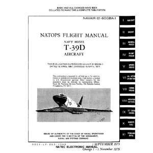   American Aviation T 39 D Aircraft Flight Manual North American