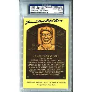    Cool Papa Bell Autographed Hall of Fame Plaque Sports Collectibles