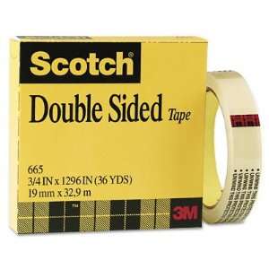   Sided Film Tape without Liner, 3/4 x 1296, 3 Core (MMM665341296