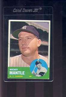 1963 Topps #200 Mickey Mantle New York Yankees VG (Sku 15273)  