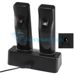   CHARGING STATION+2 REPLACEMENT BATTERY PACK FOR WII GAME REMOTE Blk