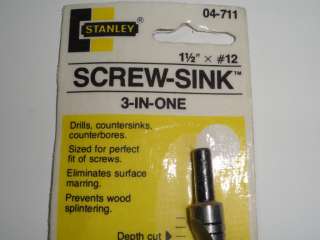Stanley Plug Cutter #12 size No.04-724 - Made in the USA !