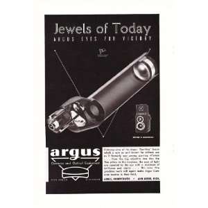  1944 Ad Argus Eyes for Victory Optical Equipment Original 
