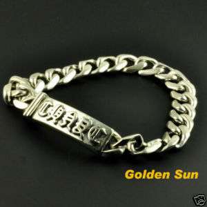 COOL MEN Heavy Fancy Sterling Silver Bracelet D0236  