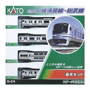    Kato 10 574 E217 Series Yokosuka/Sobu Lines 4 Car Set Toys & Games