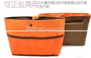Womens Handbag Lady Organiser Insert Nylon Liner Organizer Multi 