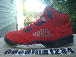 2009 Nike Air Jordan 5 Retro DMP Size Sz 11 Varsity Red Suede Raging 