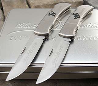 Winchester 200th Commemorative Signature Series Lockback Knives Brand 