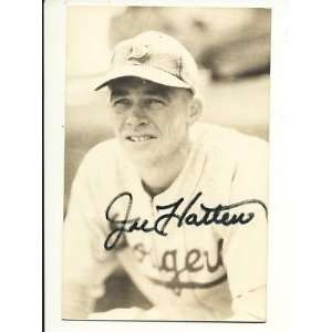  Joe Hatten Dodgers Hand Signed Postcard ~ Auto ~ Psa   MLB 
