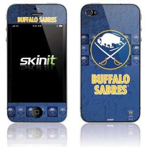  NHL Buffalo Sabres Blue Vintage iPhone 4 Skin Sports 