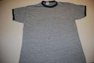 Vintage Rayon Blank Super Soft Gray T Shirt Medium/Large  