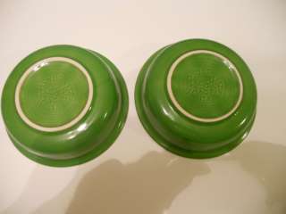 Vintage Green Fiesta Ware Bowls (2)  