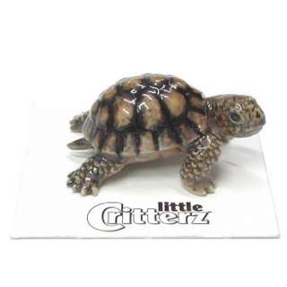 Little Critterz Joshua Desert Tortoise Turtle Miniature Porcelain 