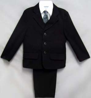 Boys Black Vittore Suit Sizes 1 2 3 4 5 6 7 8 10 12 14  