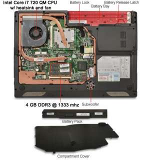   GX740 i7 Gaming laptop ATI RADEON 5870 1 GIG DDR5 816909070279  