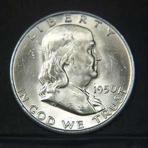 1950 D Franklin Half Dollar BU/CH BU (P17950)  