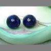 10mm Lapis Lazuli Ball Stud Earrings Sterling Silver  
