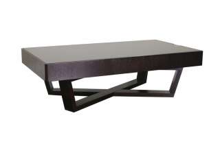 CallA BROWN wood MODERN coffee TABLE with storage  